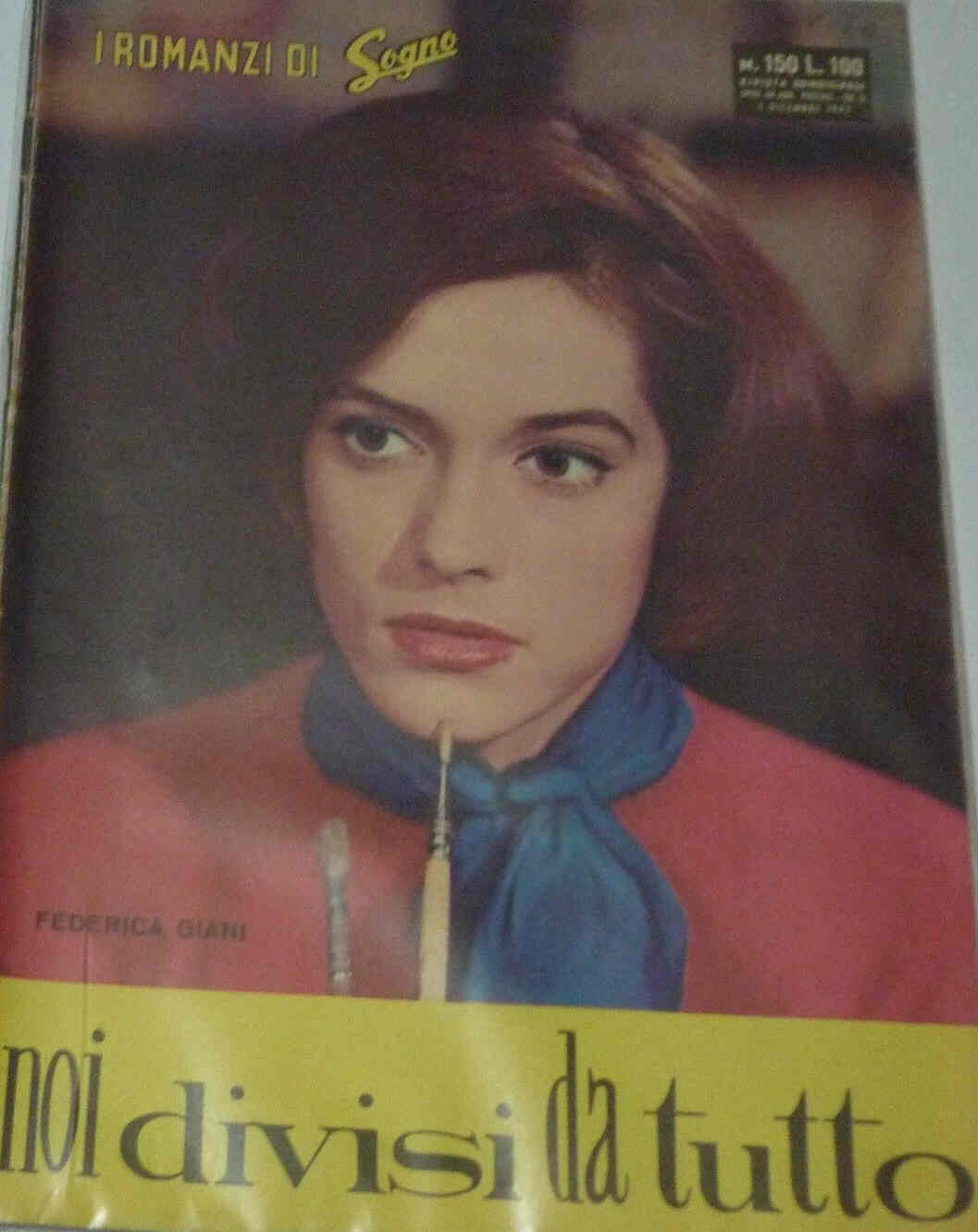 I ROMANZI DI SOGNO magazine side cover Issue 150 1 December 1962