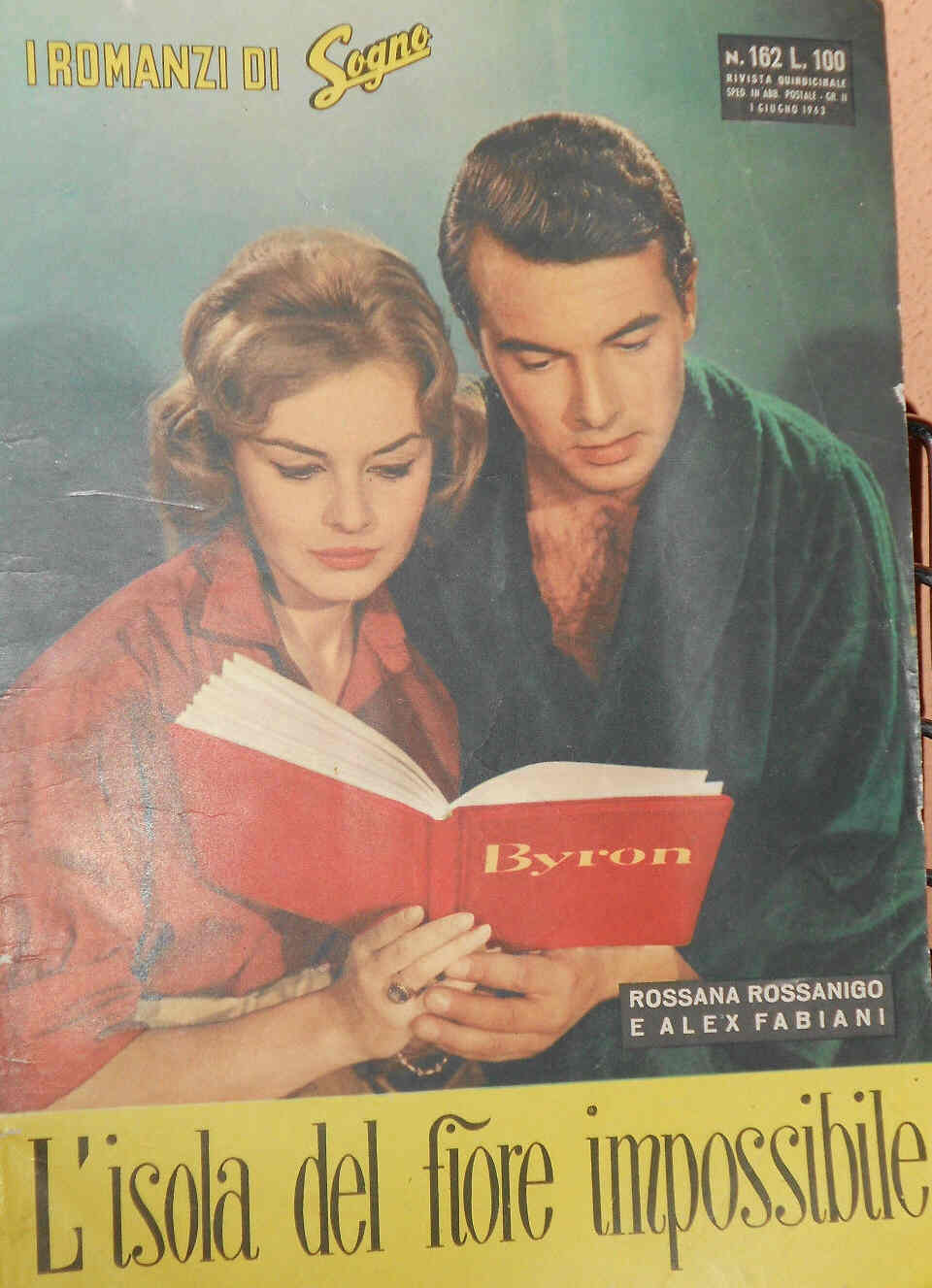 I ROMANZI DI SOGNO magazine side cover Issue 162 1 June 1963