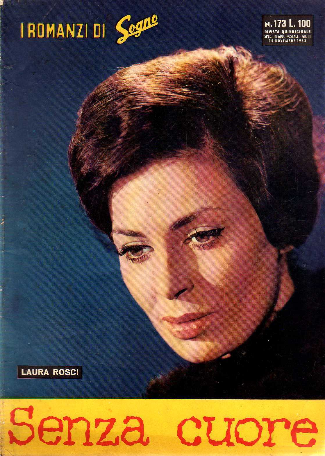 I ROMANZI DI SOGNO magazine side cover Issue 173 15 November 1963