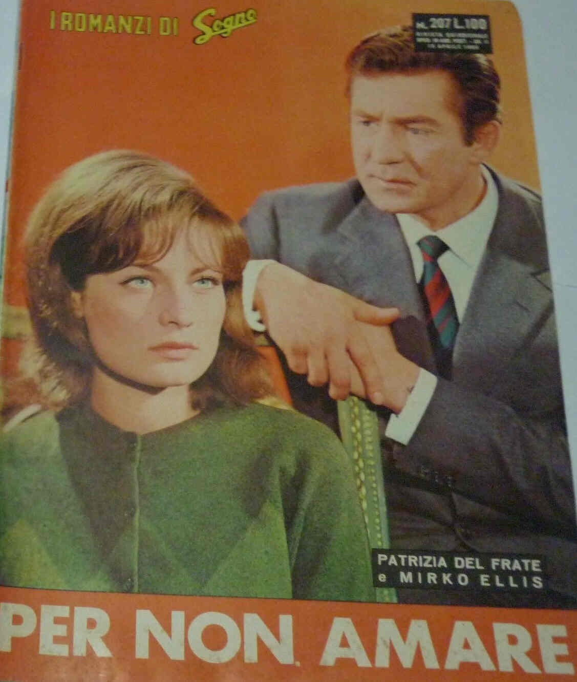 I ROMANZI DI SOGNO magazine side cover Issue 207 15 April 1965