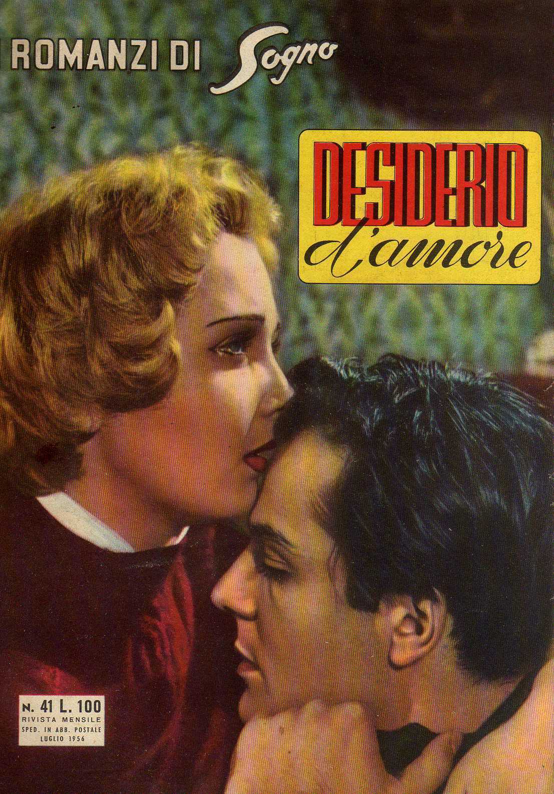 I ROMANZI DI SOGNO magazine side cover Issue 41 July 1956