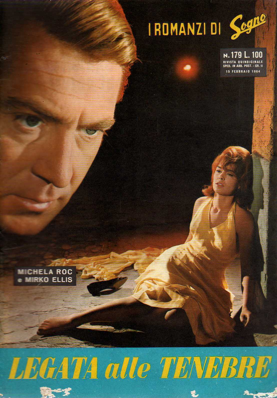I ROMANZI DI SOGNO magazine side cover Issue 179 15 February 1964