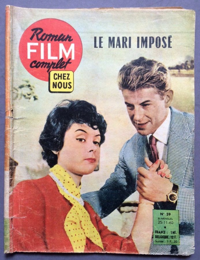 CHEZ NOUS ROMAN-FILM COMPLET magazine side cover Issue 59 25 November 1960