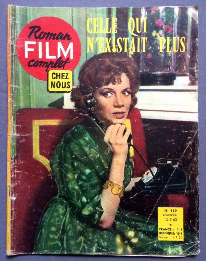 CHEZ NOUS ROMAN-FILM COMPLET magazine side cover Issue 119 15 March 1963