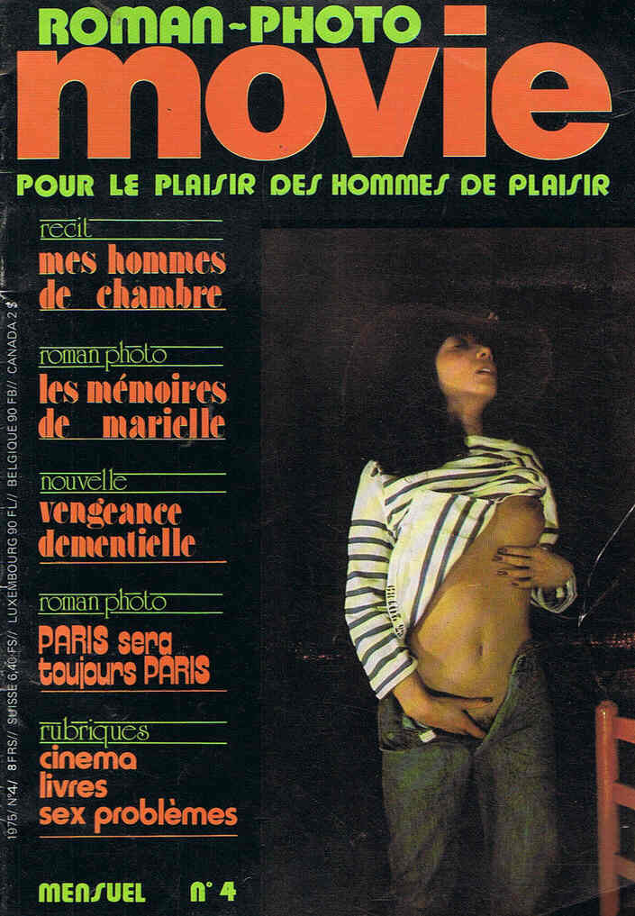 ROMAN-PHOTO MOVIE magazine side cover Issue 4  1975