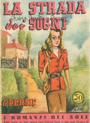 I ROMANZI DEL SOLE magazine side cover Issue 423 16 June 1943