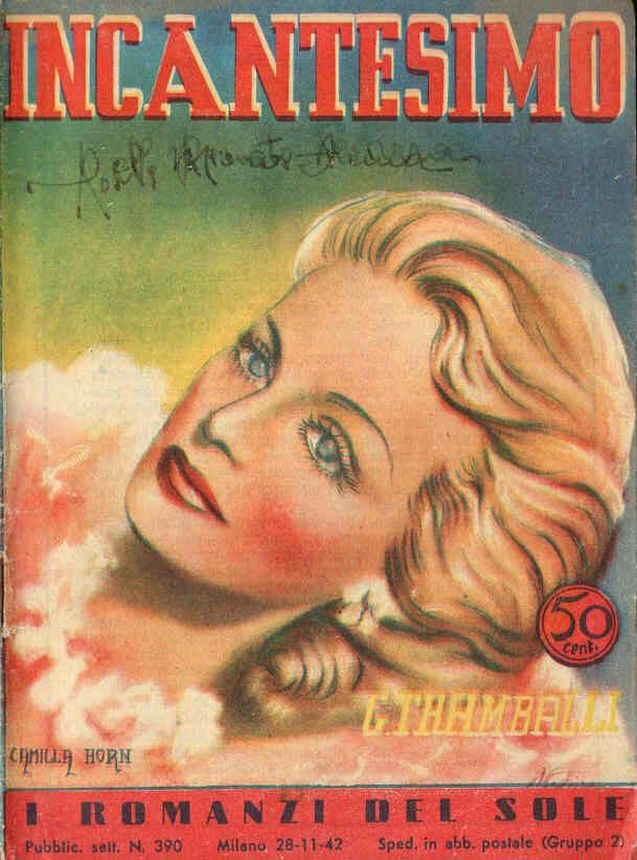 I ROMANZI DEL SOLE magazine side cover Issue 390 28 November 1942