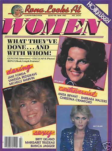 RONA LOOKS AT magazine side cover Issue 1 February/March 1980