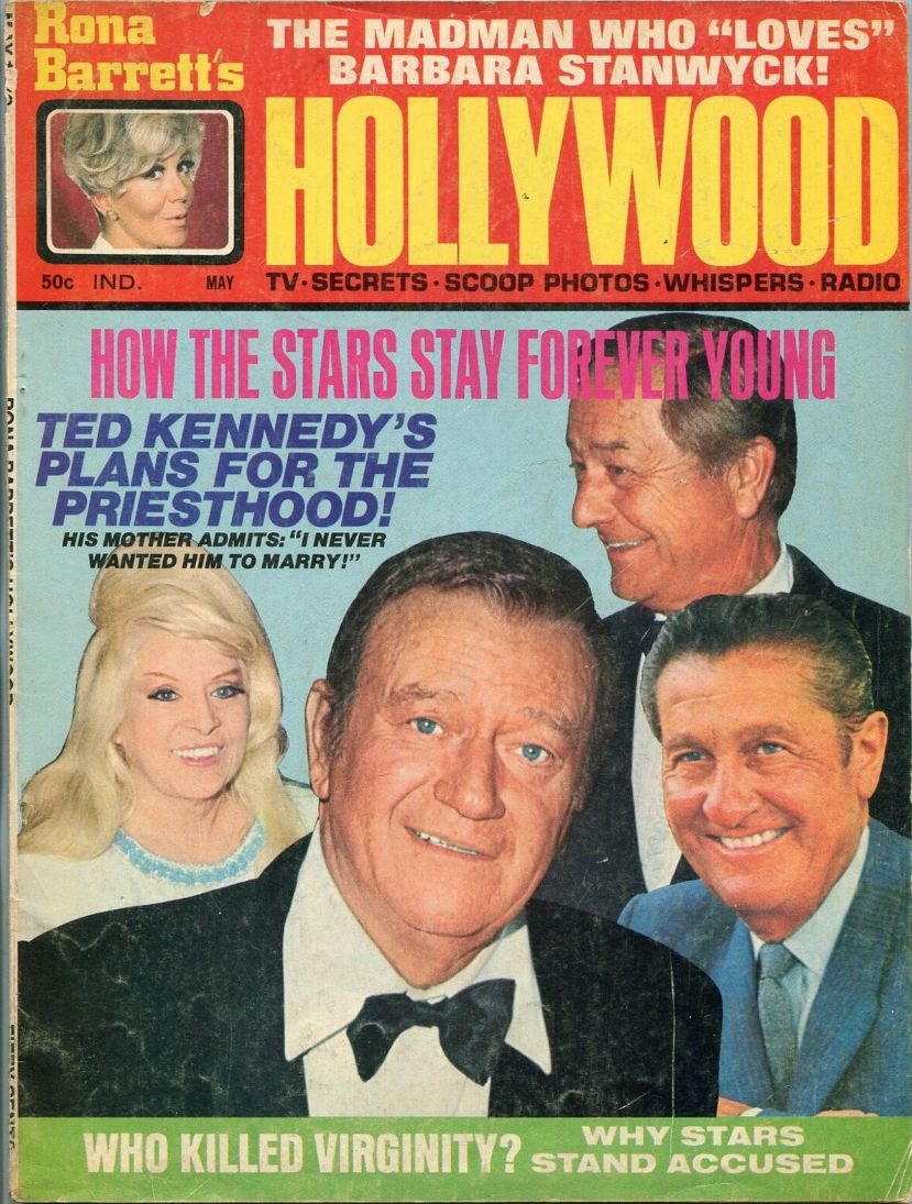 RONA BARRETTS HOLLYWOOD magazine side cover  May 1970