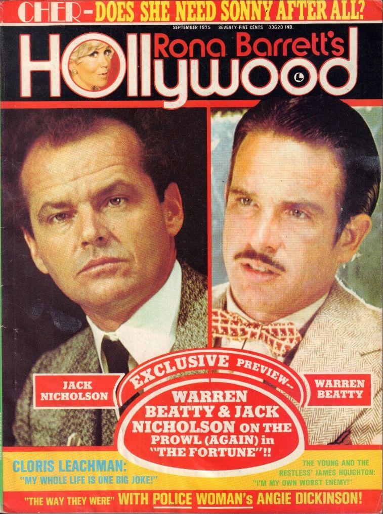 RONA BARRETTS HOLLYWOOD magazine side cover  September 1975