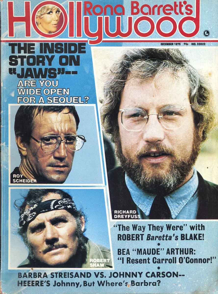 RONA BARRETTS HOLLYWOOD magazine side cover  December 1975