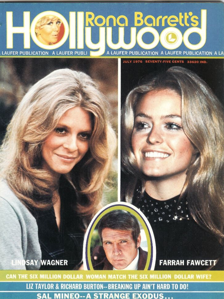 RONA BARRETTS HOLLYWOOD magazine side cover  July 1976