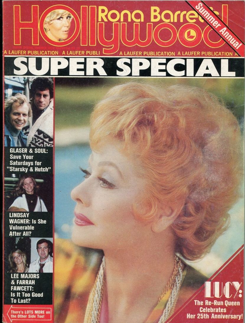 RONA BARRETTS HOLLYWOOD magazine side cover  Annual Summer 1976