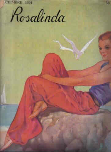 ROSALINDA magazine side cover Issue 39 December 1934