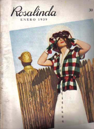 ROSALINDA magazine side cover Issue 88 January 1939