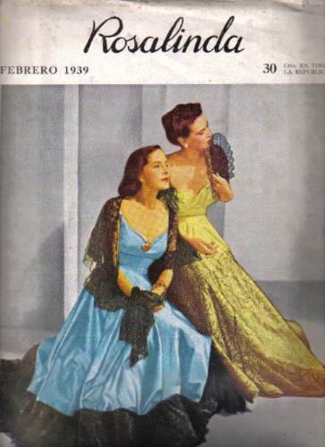 ROSALINDA magazine side cover Issue 89 February 1939