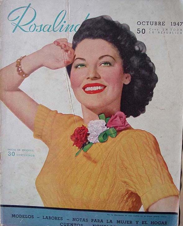 ROSALINDA magazine side cover October 1947