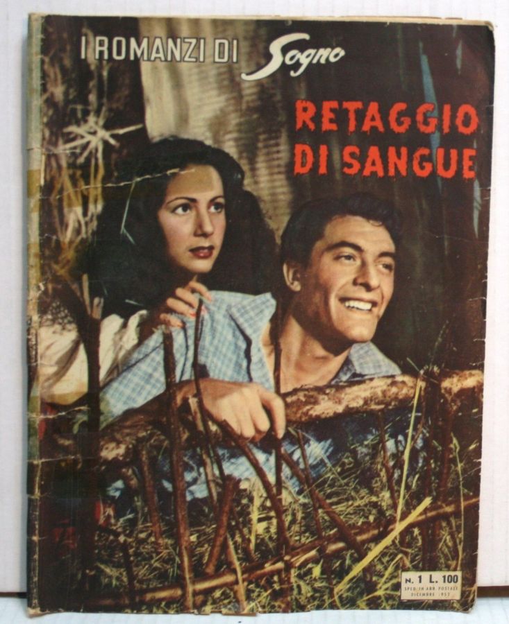 I ROMANZI DI SOGNO magazine side cover Issue 1  December 1952