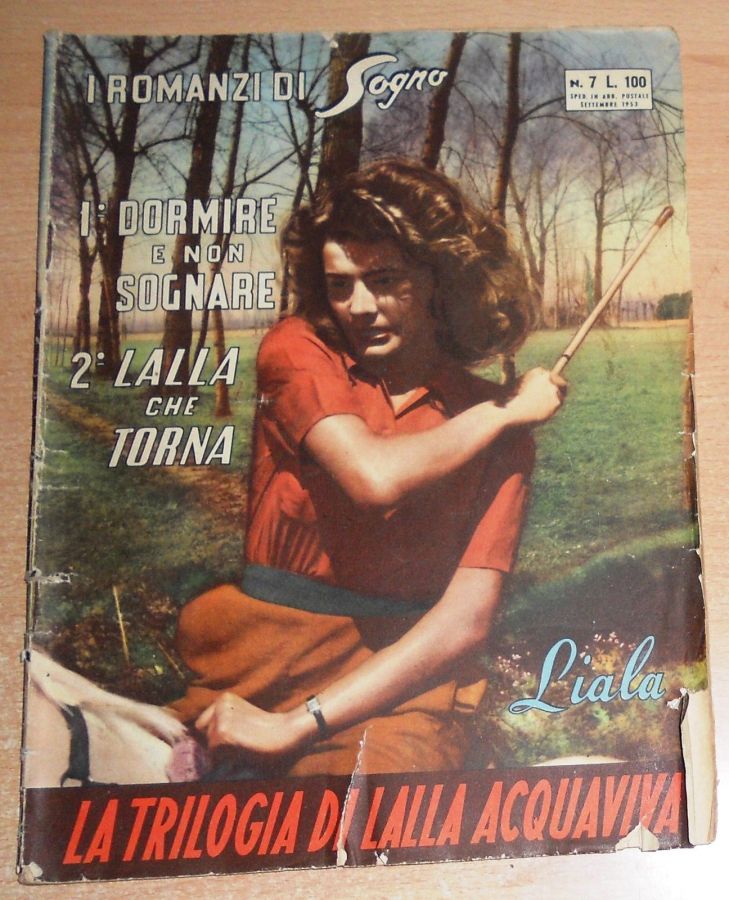 I ROMANZI DI SOGNO magazine side cover Issue 7  September 1953