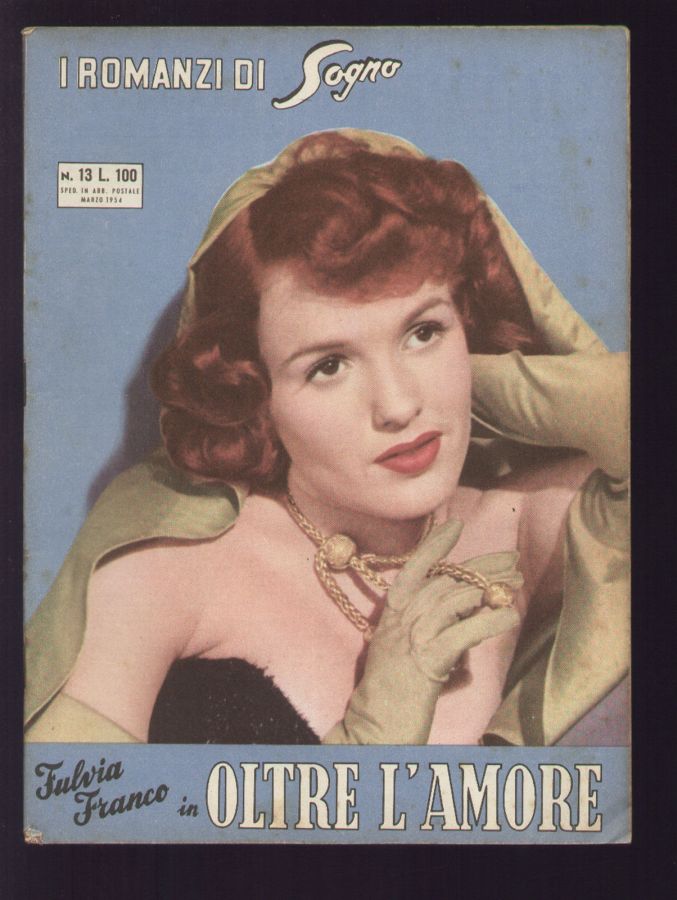I ROMANZI DI SOGNO magazine side cover Issue 13  March 1954