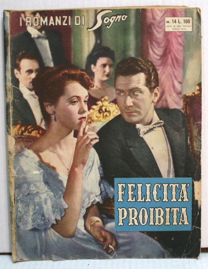 I ROMANZI DI SOGNO magazine side cover Issue 14  April 1954