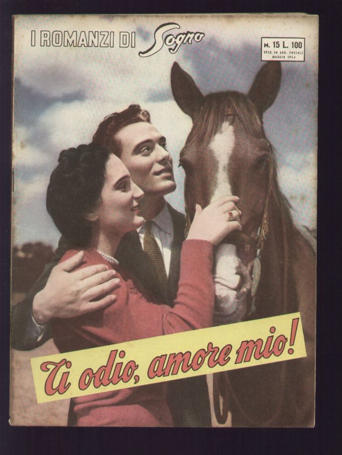 I ROMANZI DI SOGNO magazine side cover Issue 15  May 1954