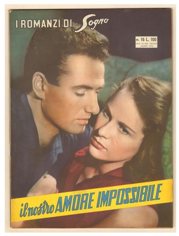 I ROMANZI DI SOGNO magazine side cover Issue 16  June 1954