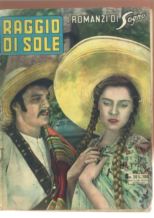 I ROMANZI DI SOGNO magazine side cover Issue 20  October 1954