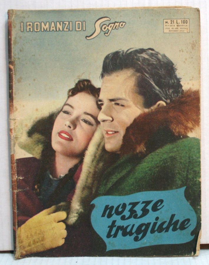 I ROMANZI DI SOGNO magazine side cover Issue 21  November 1954