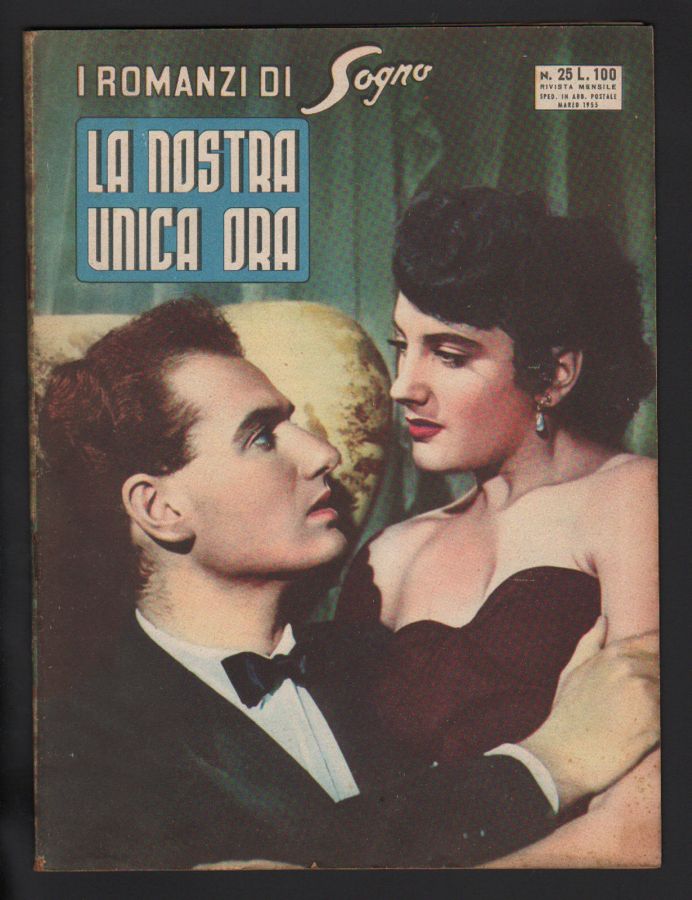 I ROMANZI DI SOGNO magazine side cover Issue 25  March 1955