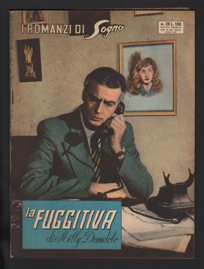 I ROMANZI DI SOGNO magazine side cover Issue 26  April 1955
