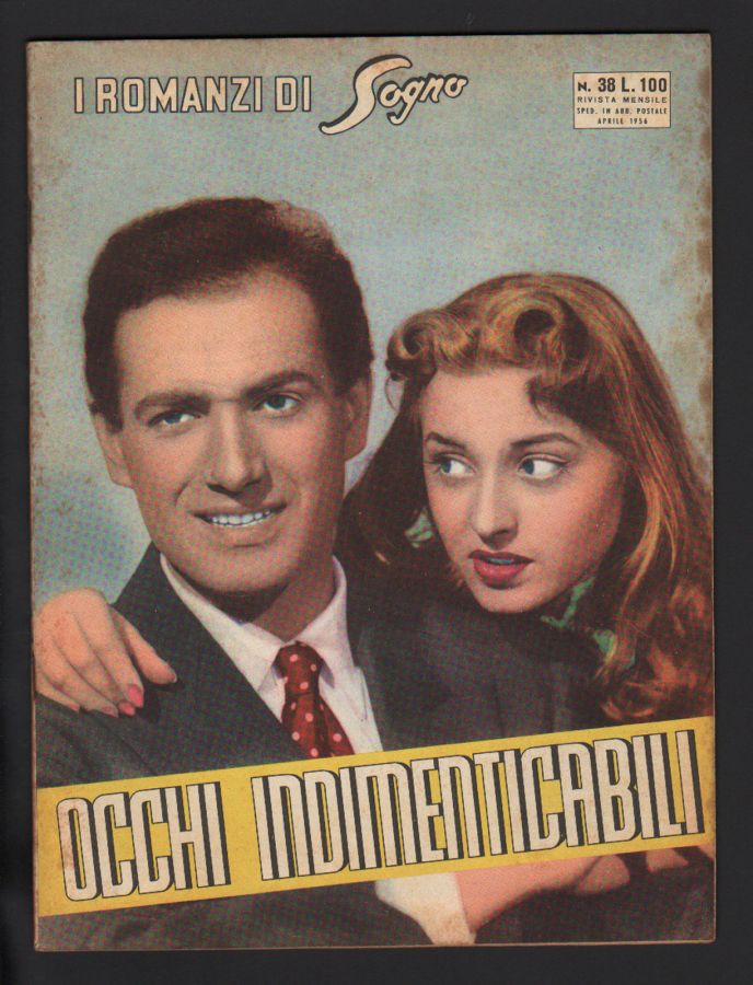 I ROMANZI DI SOGNO magazine side cover Issue 38  April 1956