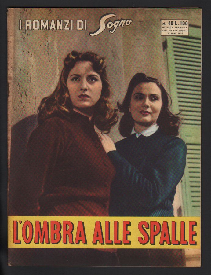 I ROMANZI DI SOGNO magazine side cover Issue 40  June 1956