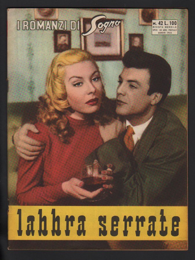 I ROMANZI DI SOGNO magazine side cover Issue 42  August 1956