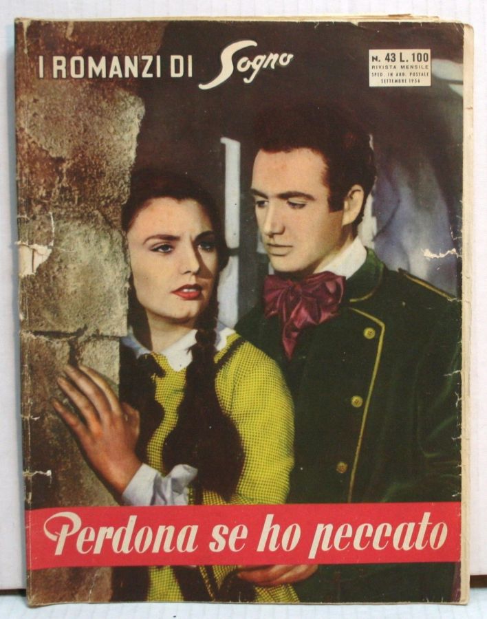 I ROMANZI DI SOGNO magazine side cover Issue 43  September 1956