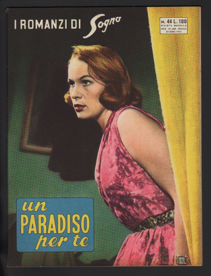 I ROMANZI DI SOGNO magazine side cover Issue 44  October 1956
