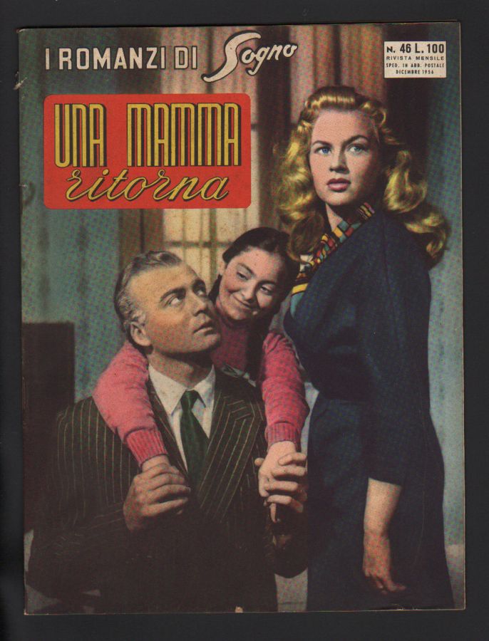 I ROMANZI DI SOGNO magazine side cover Issue 46  December 1956