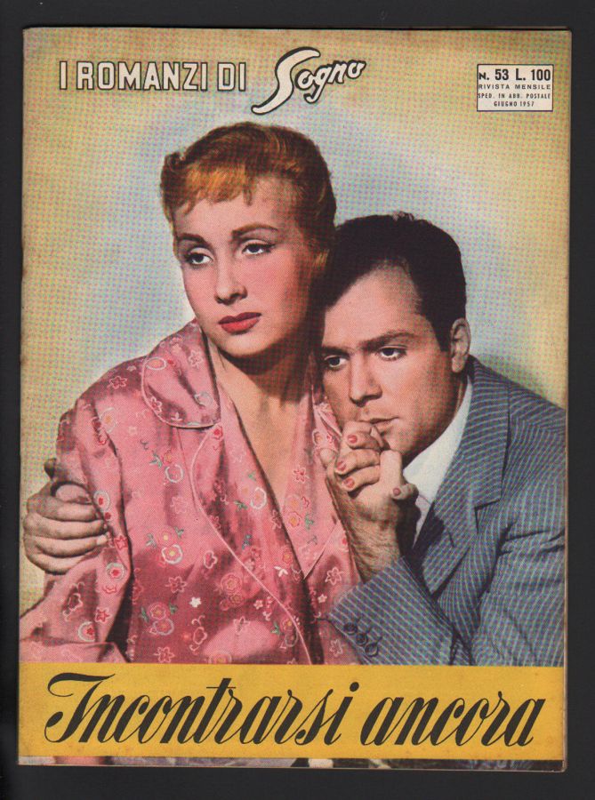 I ROMANZI DI SOGNO magazine side cover Issue 53  June 1957