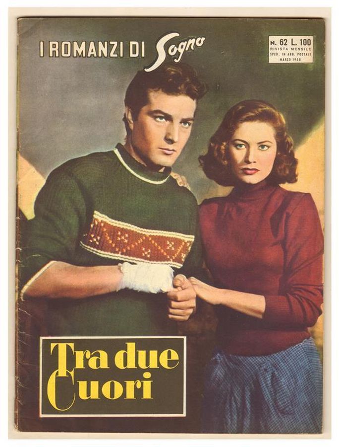 I ROMANZI DI SOGNO magazine side cover Issue 62  March 1958