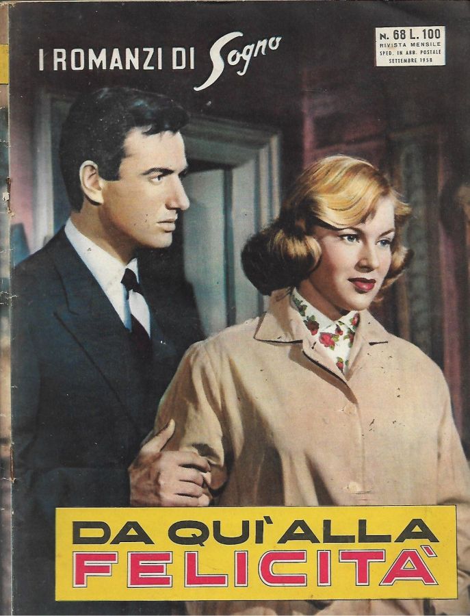 I ROMANZI DI SOGNO magazine side cover Issue 68  September 1958