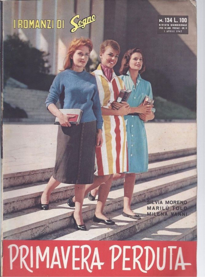 I ROMANZI DI SOGNO magazine side cover Issue 134 1 April 1962