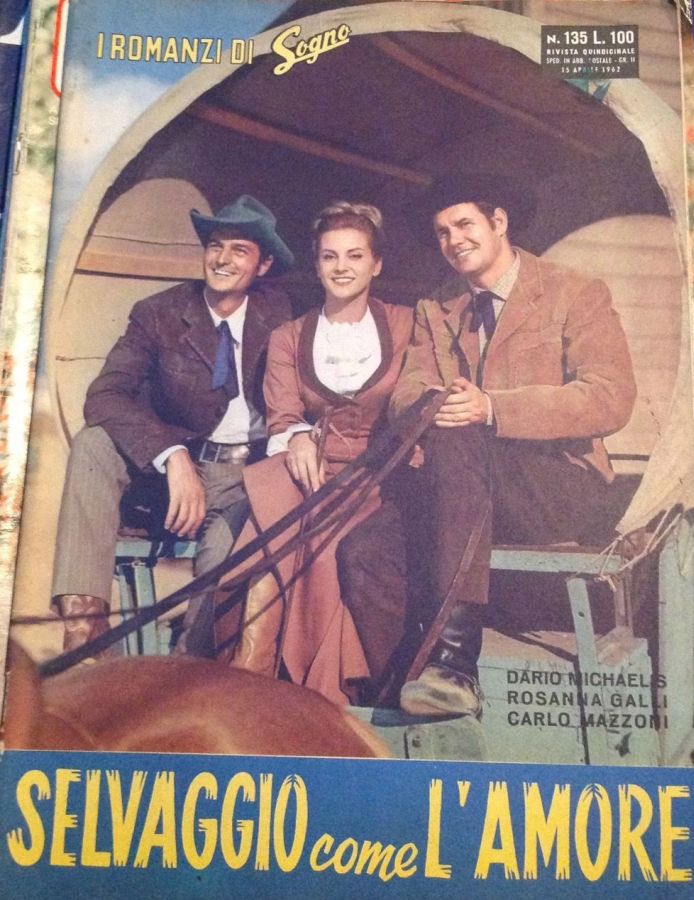 I ROMANZI DI SOGNO magazine side cover Issue 135 15 April 1962