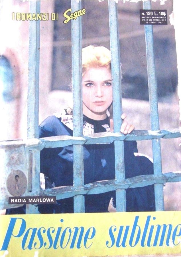 I ROMANZI DI SOGNO magazine side cover Issue 159 15 April 1963