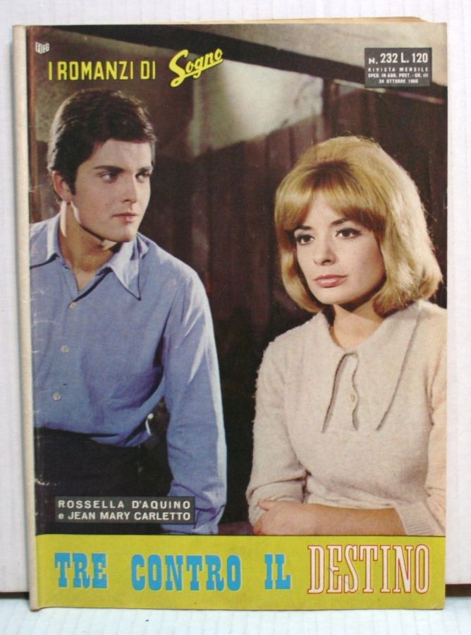 I ROMANZI DI SOGNO magazine side cover Issue 232 24 October 1966