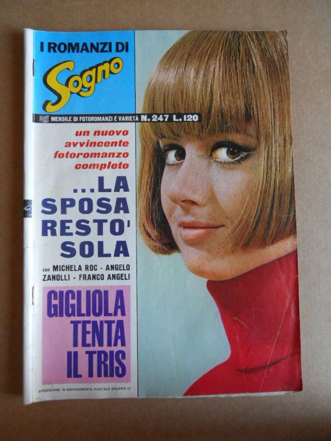 I ROMANZI DI SOGNO magazine side cover Issue 247   1968