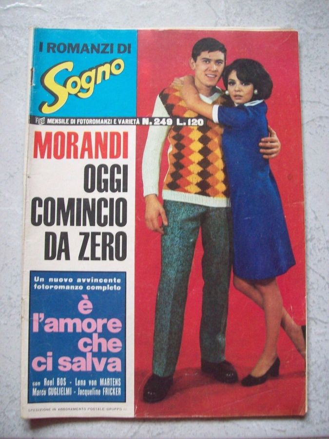 I ROMANZI DI SOGNO magazine side cover Issue 249   1968