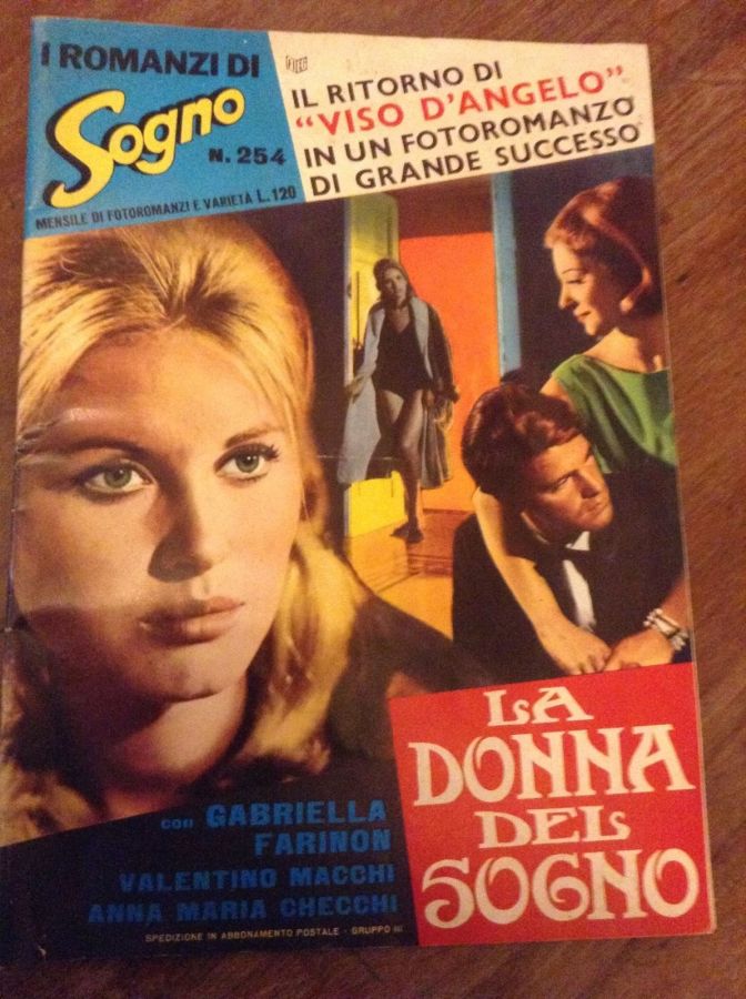 I ROMANZI DI SOGNO magazine side cover Issue 254   1968