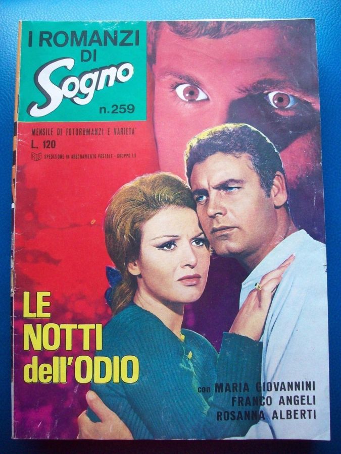 I ROMANZI DI SOGNO magazine side cover Issue 259   1968