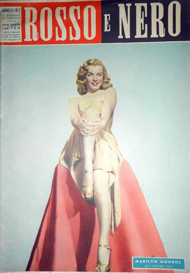 ROSSO E NERO magazine side cover Issue 1 February 1954
