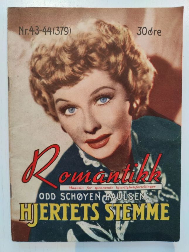 ROMANTIKK magazine side cover Issue 43-4 21 October 1950